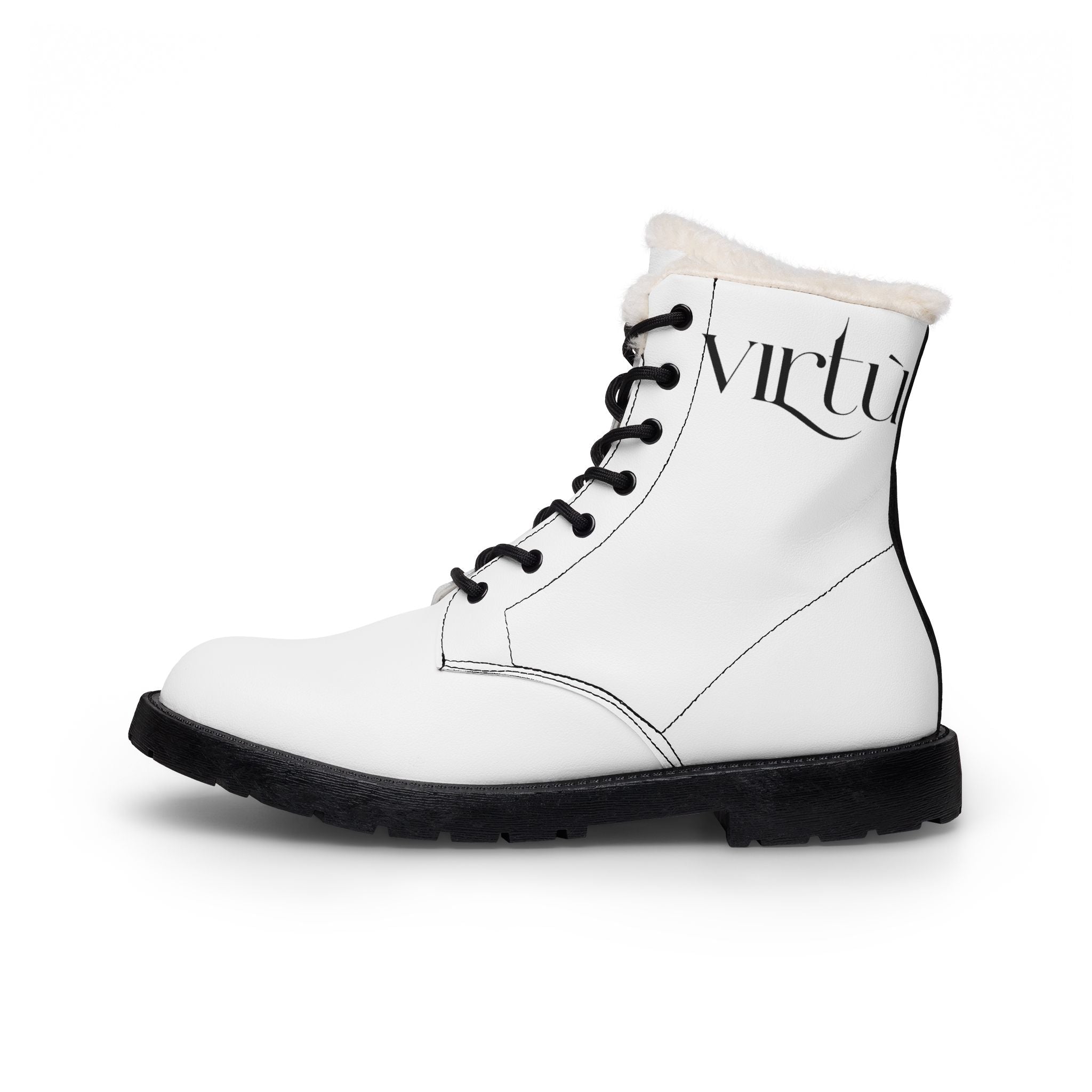 Men's Fur-Lined Leather Boots — Insulated Winter Combat Style (Virtue Script)
