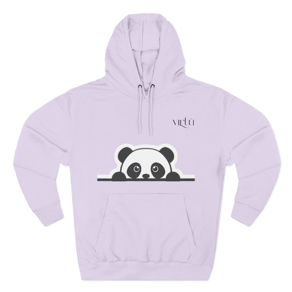 Panda Peek Hoodie — Cute Peeking Panda Fleece Pullover