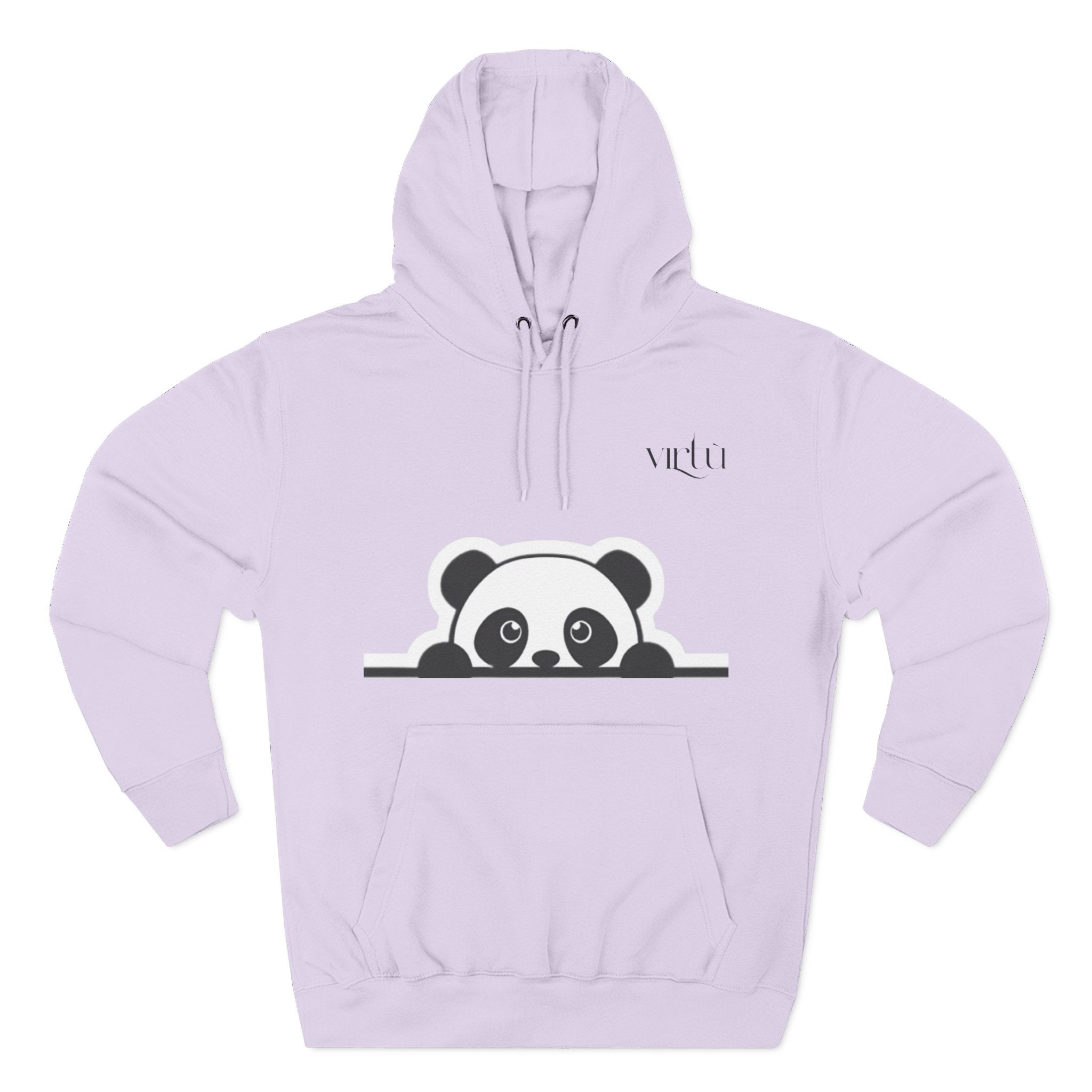 Panda Peek Hoodie — Cute Peeking Panda Fleece Pullover