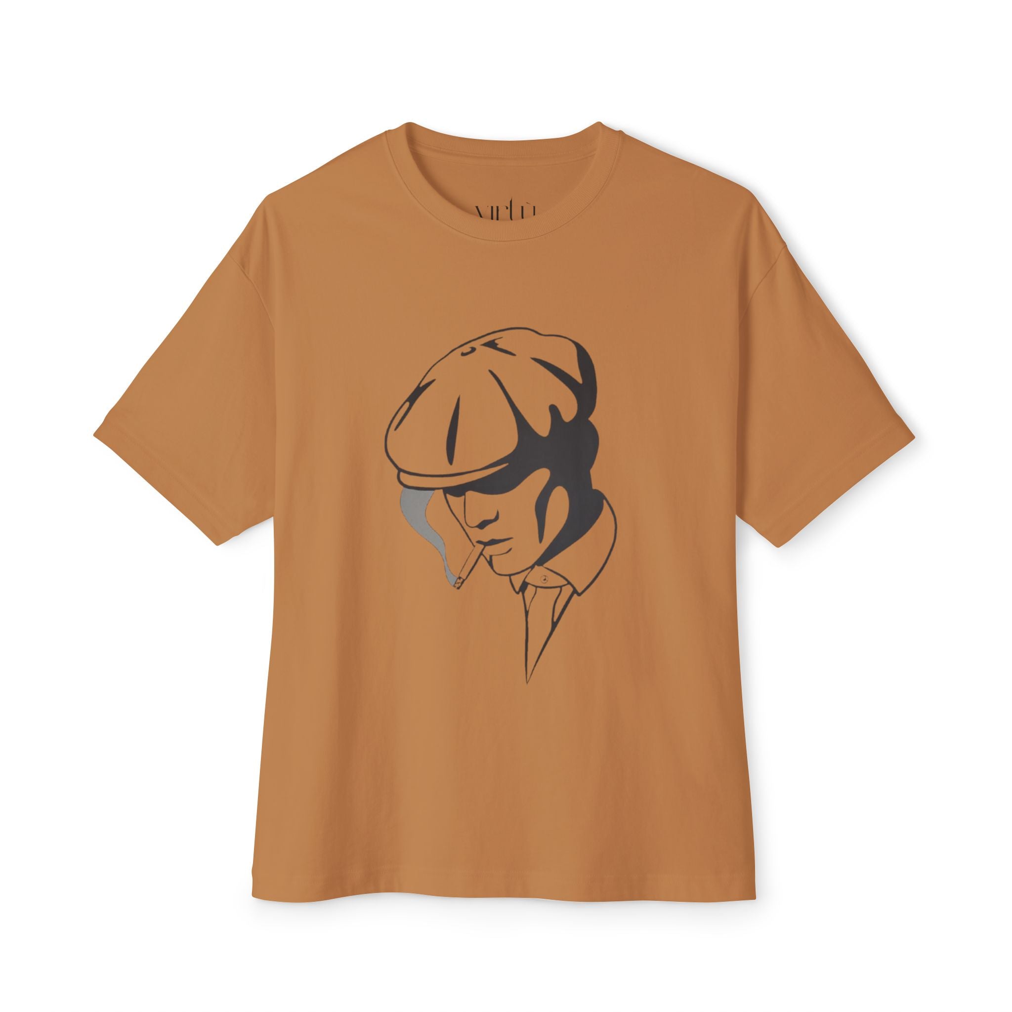 Peaky Blinders Inspired Graphic Tee — Vintage Flat Cap Silhouette