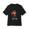 Cool Cartoon Bunny Graphic Tee — Oversized Boxy T-Shirt