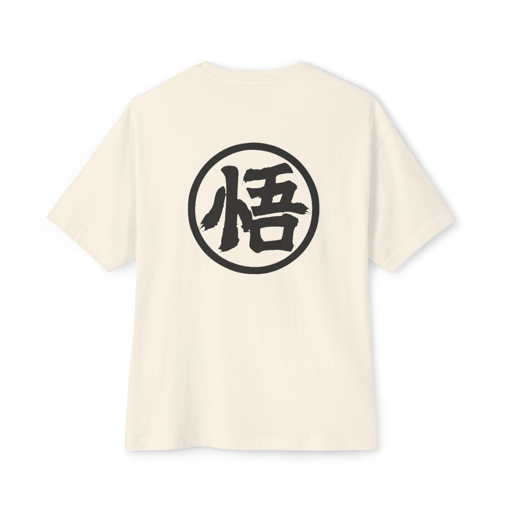 Goku Costume Ripped Chest Tee — Dragon Ball Z Martial Arts Symbol Shirt
