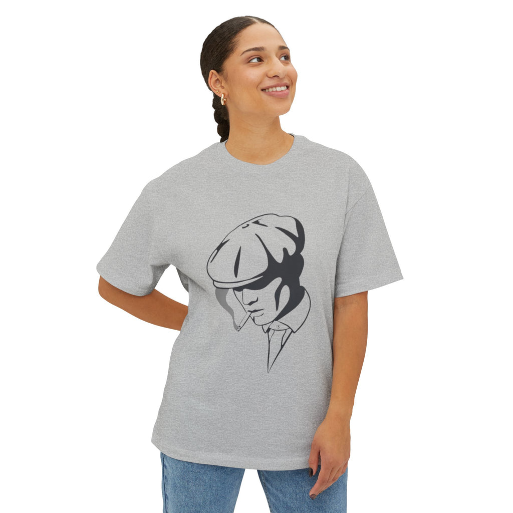 Peaky Blinders Inspired Graphic Tee — Vintage Flat Cap Silhouette