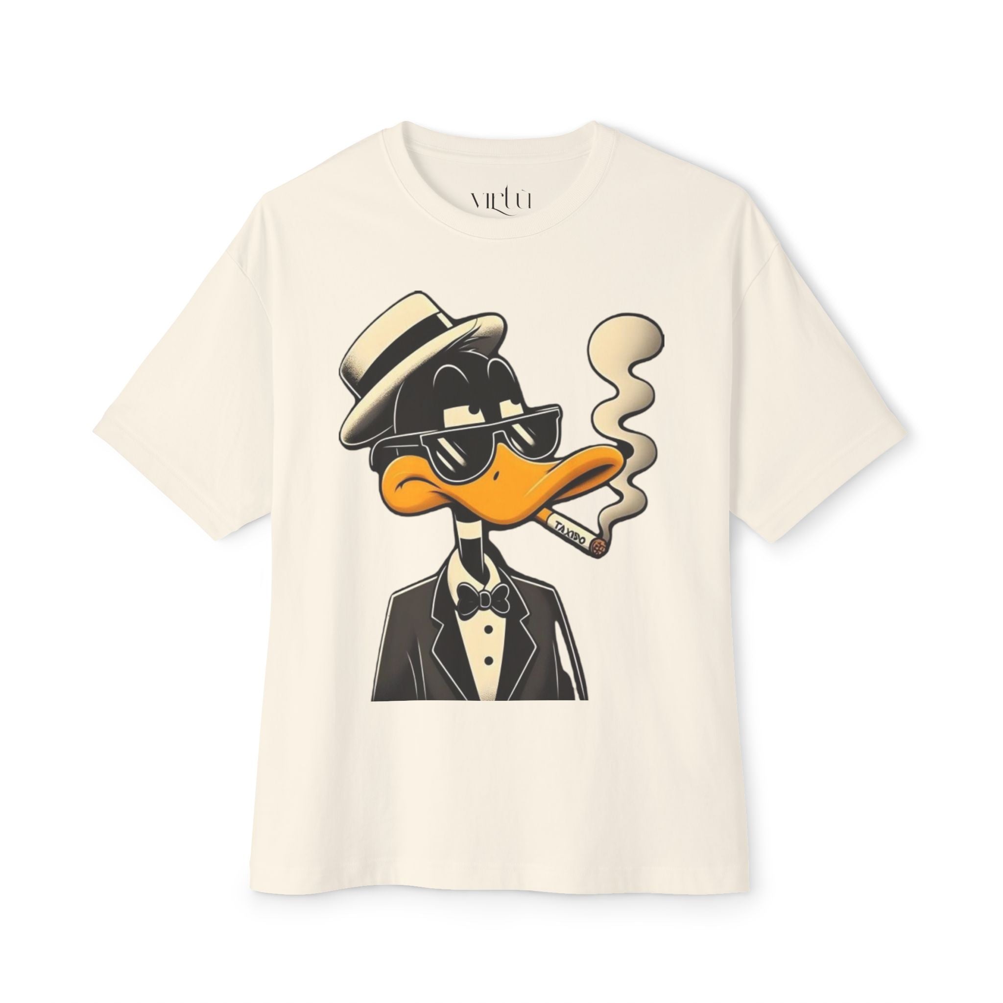 Dapper Duck Graphic Tee — Vintage Cartoon Duck in Suit & Cigar