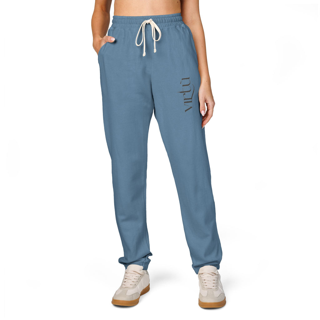 Embrace Sweatpants — Vintage Script Side Logo Fleece Joggers