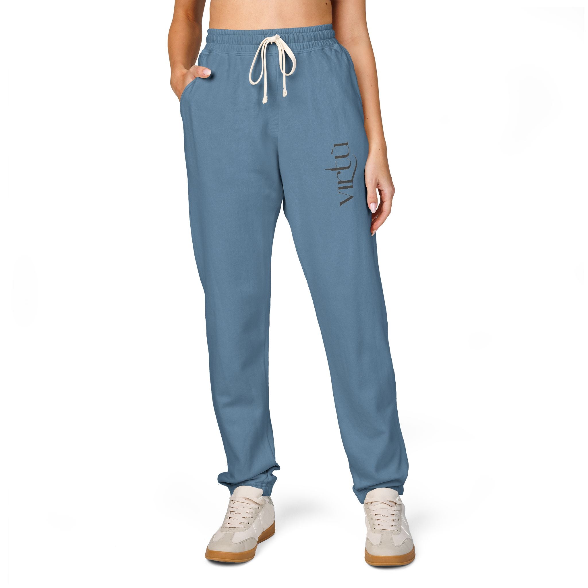 Embrace Sweatpants — Vintage Script Side Logo Fleece Joggers