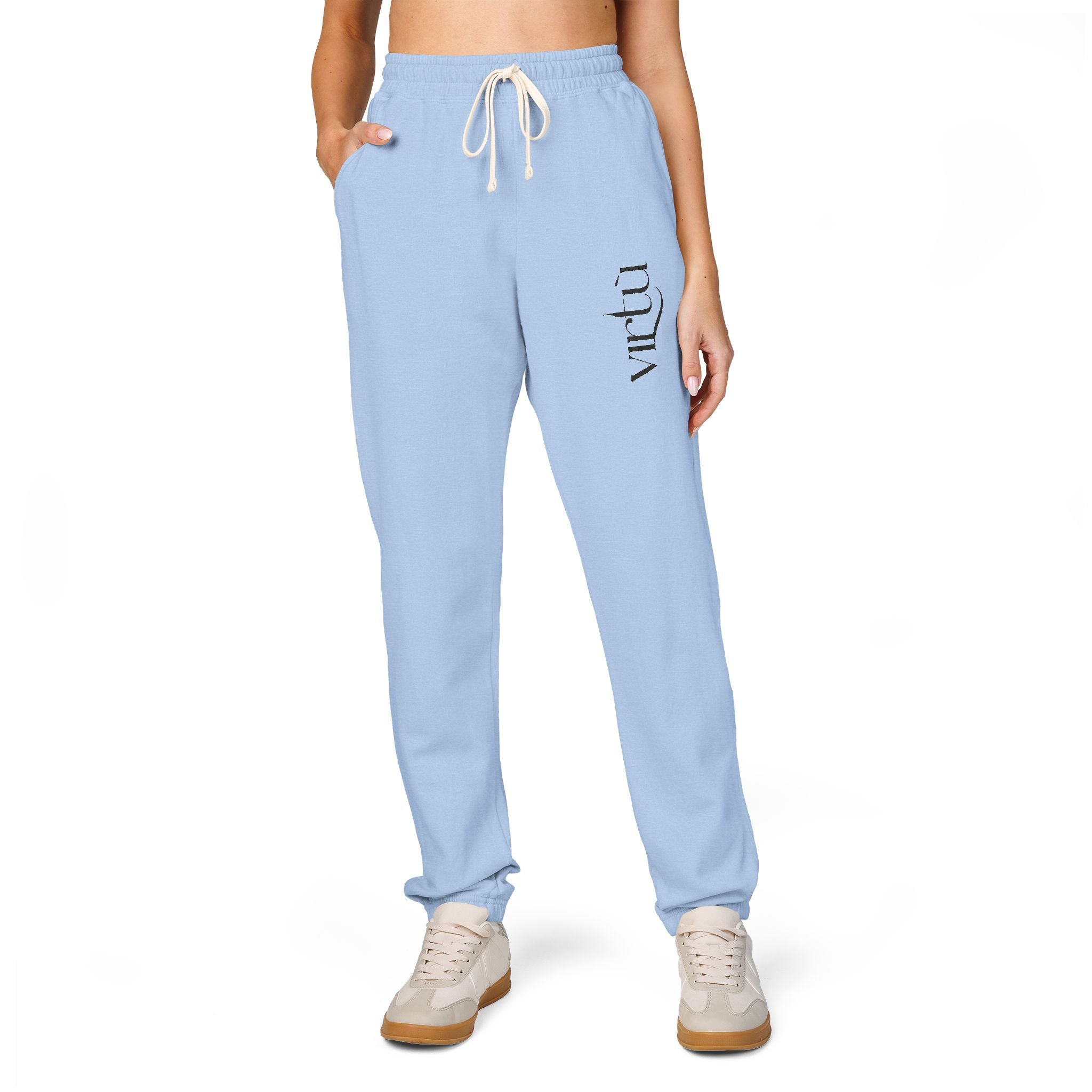 Embrace Sweatpants — Vintage Script Side Logo Fleece Joggers