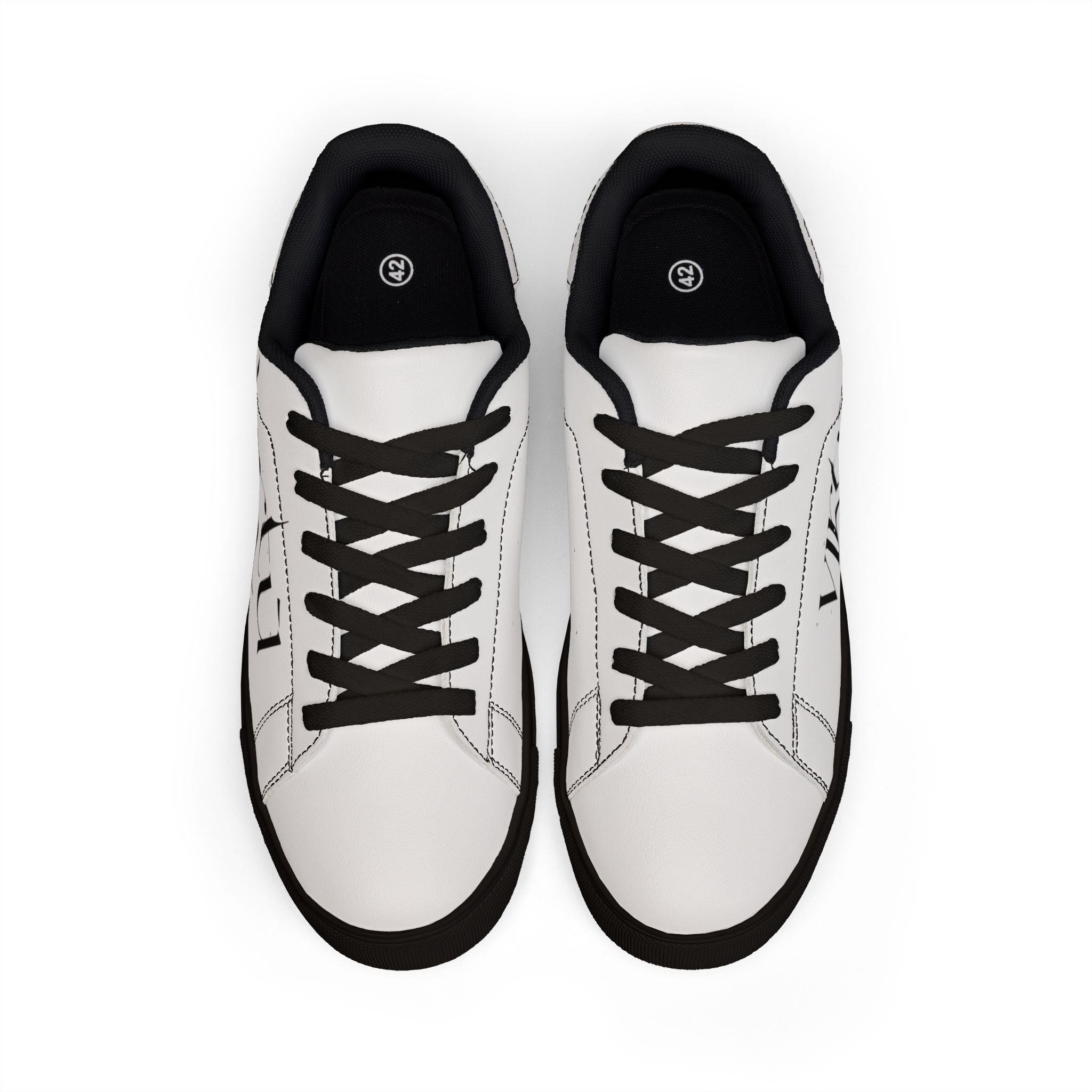 Leather Sneakers — Minimal 'virtù' Low-Top Casual Trainers