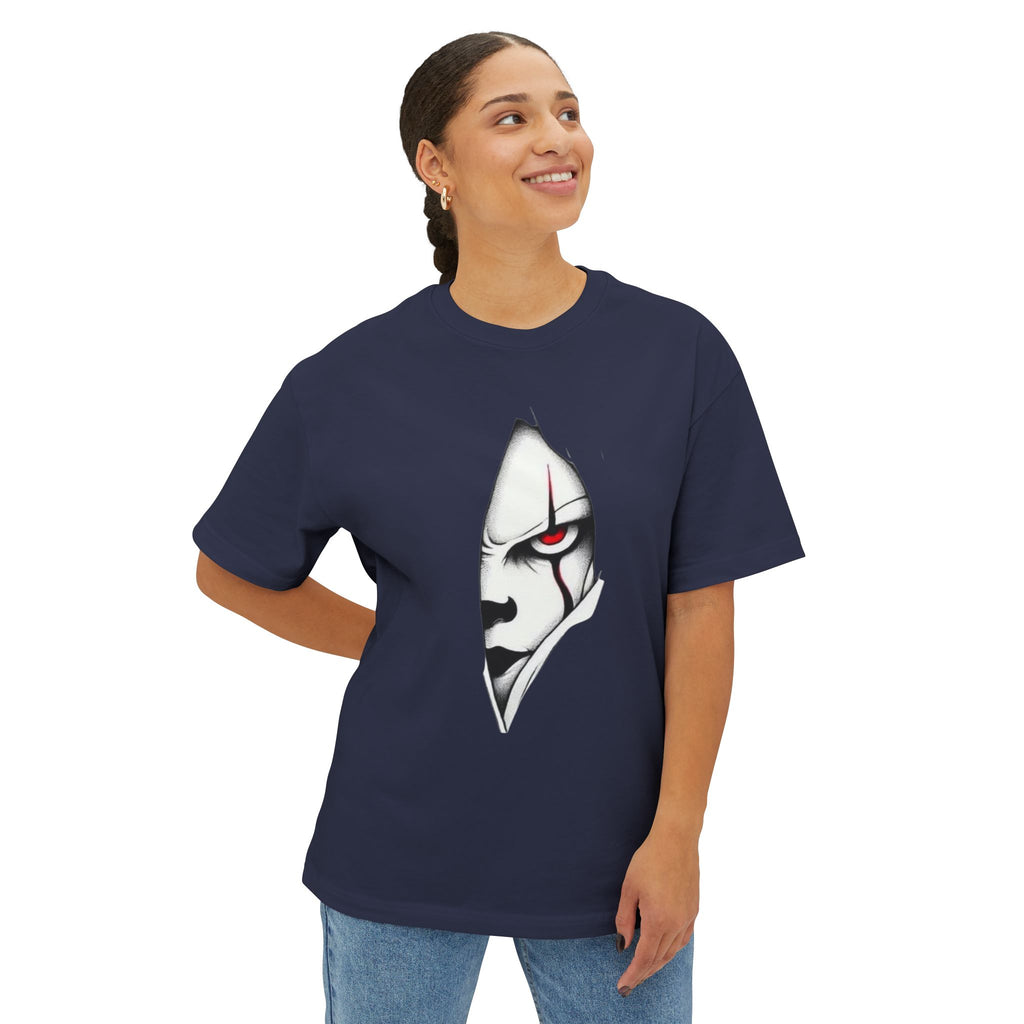Horror Claw Peek T-Shirt — Red-Eyed Monster Chest Rip Graphic Tee