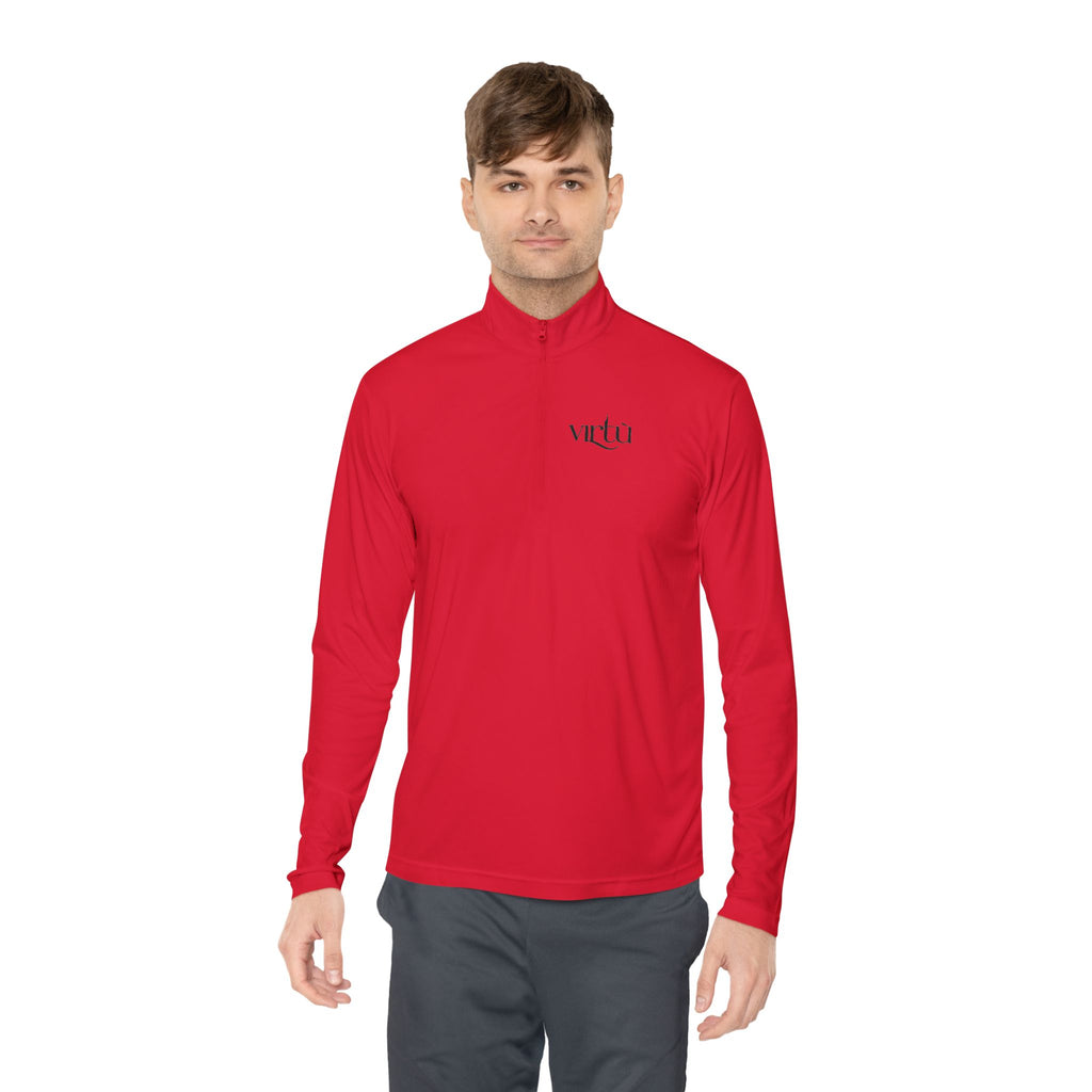 Quarter‑Zip Pullover — Hand‑Drawn Tic‑Tac‑Toe Hearts Graphic