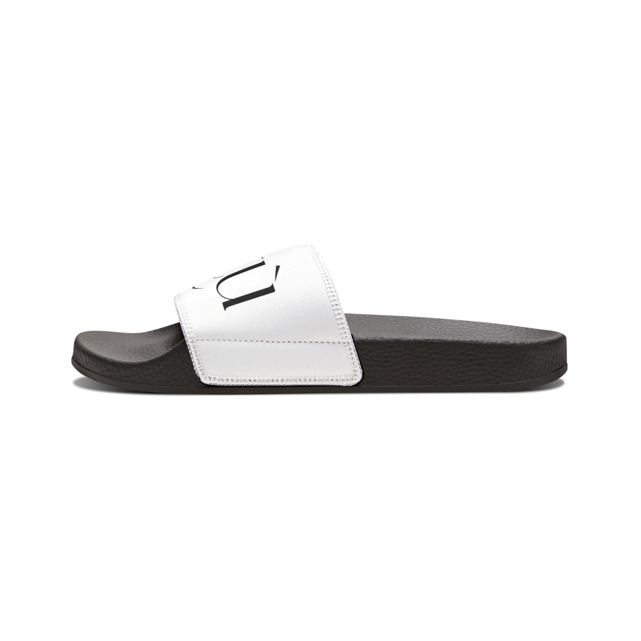 Youth Slide Sandals — White 'virtù' Removable-Strap Pool & Beach Slides
