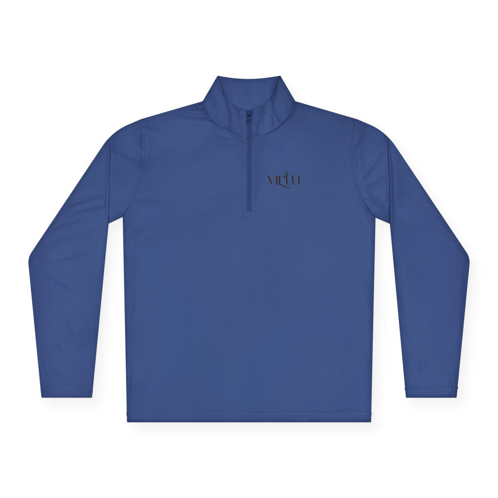 Quarter‑Zip Pullover — Hand‑Drawn Tic‑Tac‑Toe Hearts Graphic