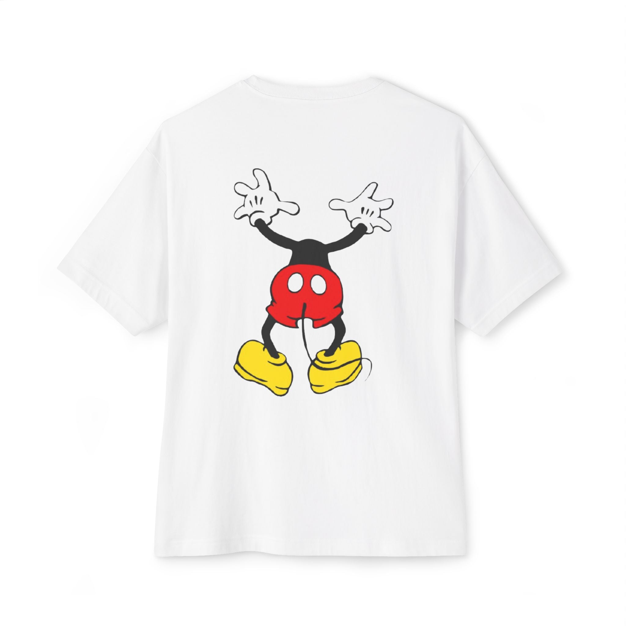Mickey Mouse Ripped Graphic Tee — Retro Disney Cartoon Shirt