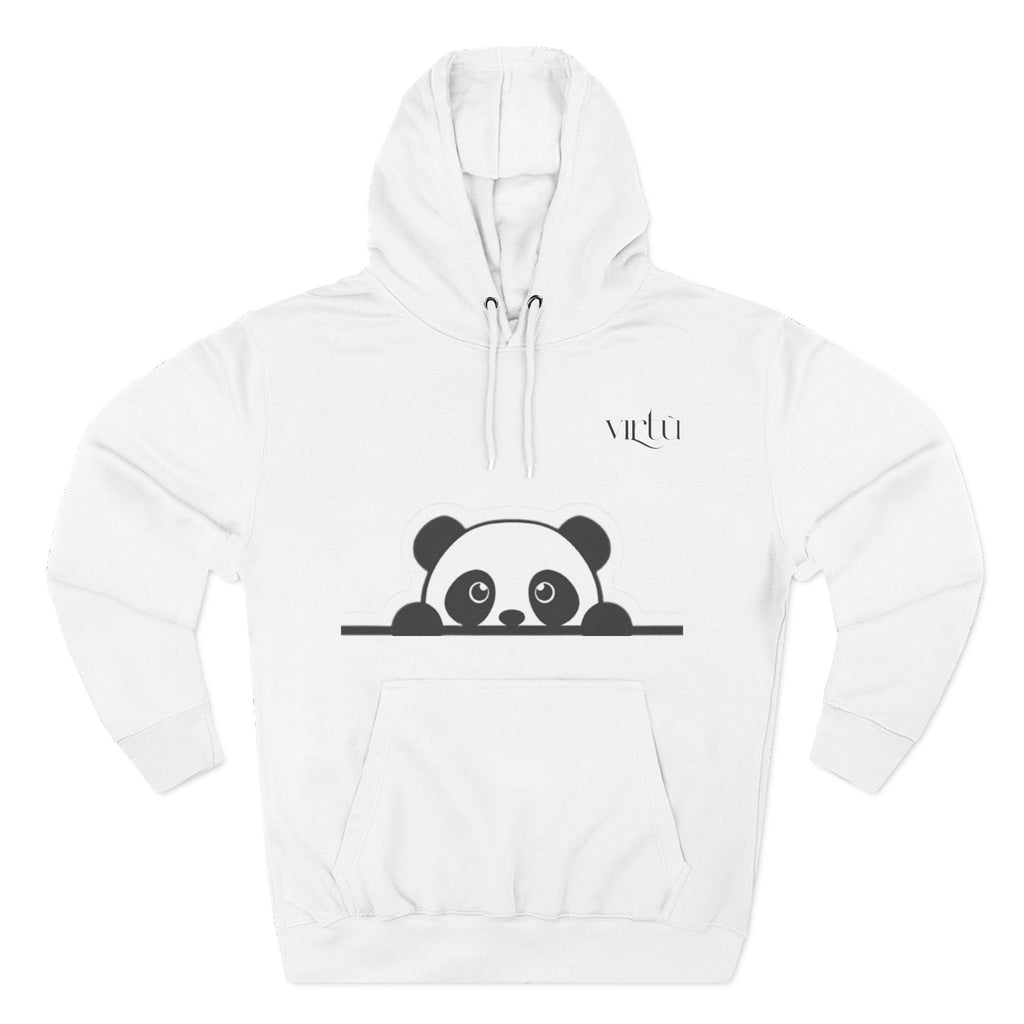 Panda Peek Hoodie — Cute Peeking Panda Fleece Pullover
