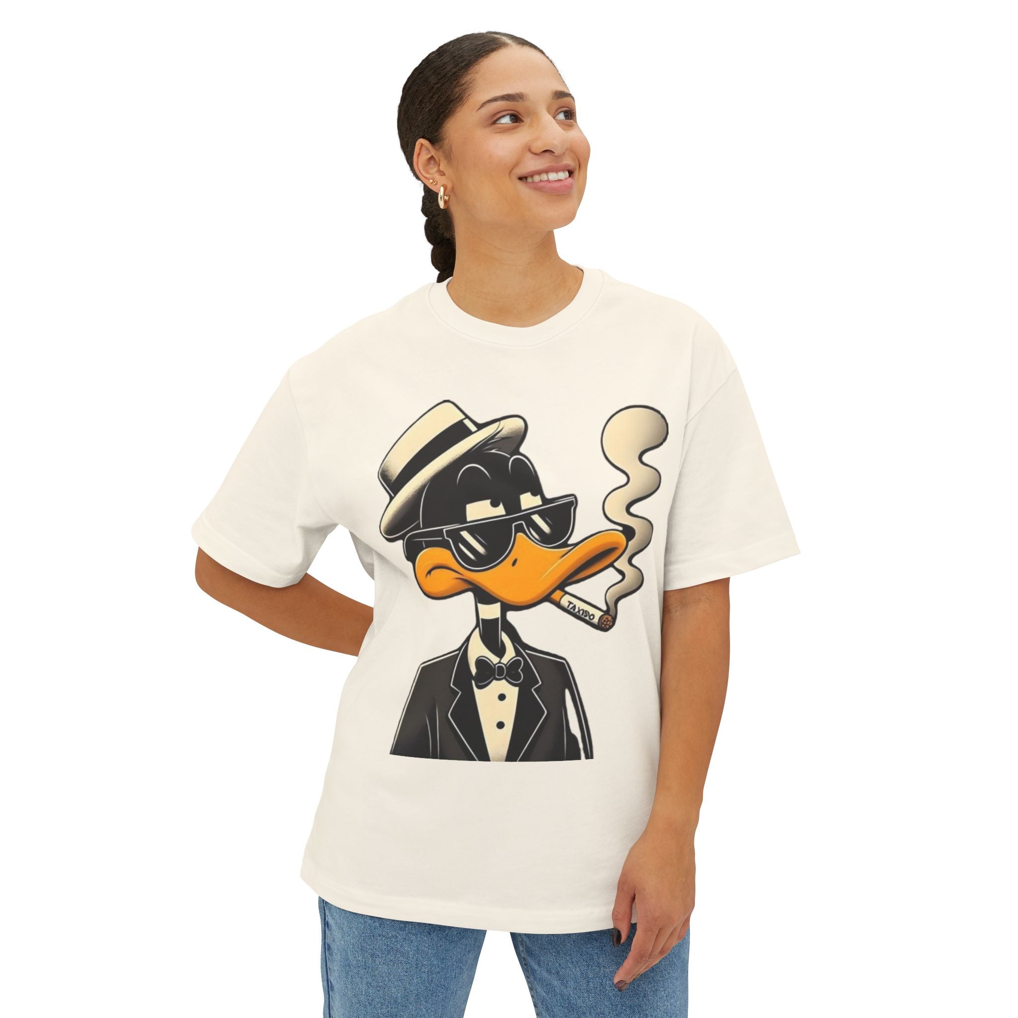Dapper Duck Graphic Tee — Vintage Cartoon Duck in Suit & Cigar