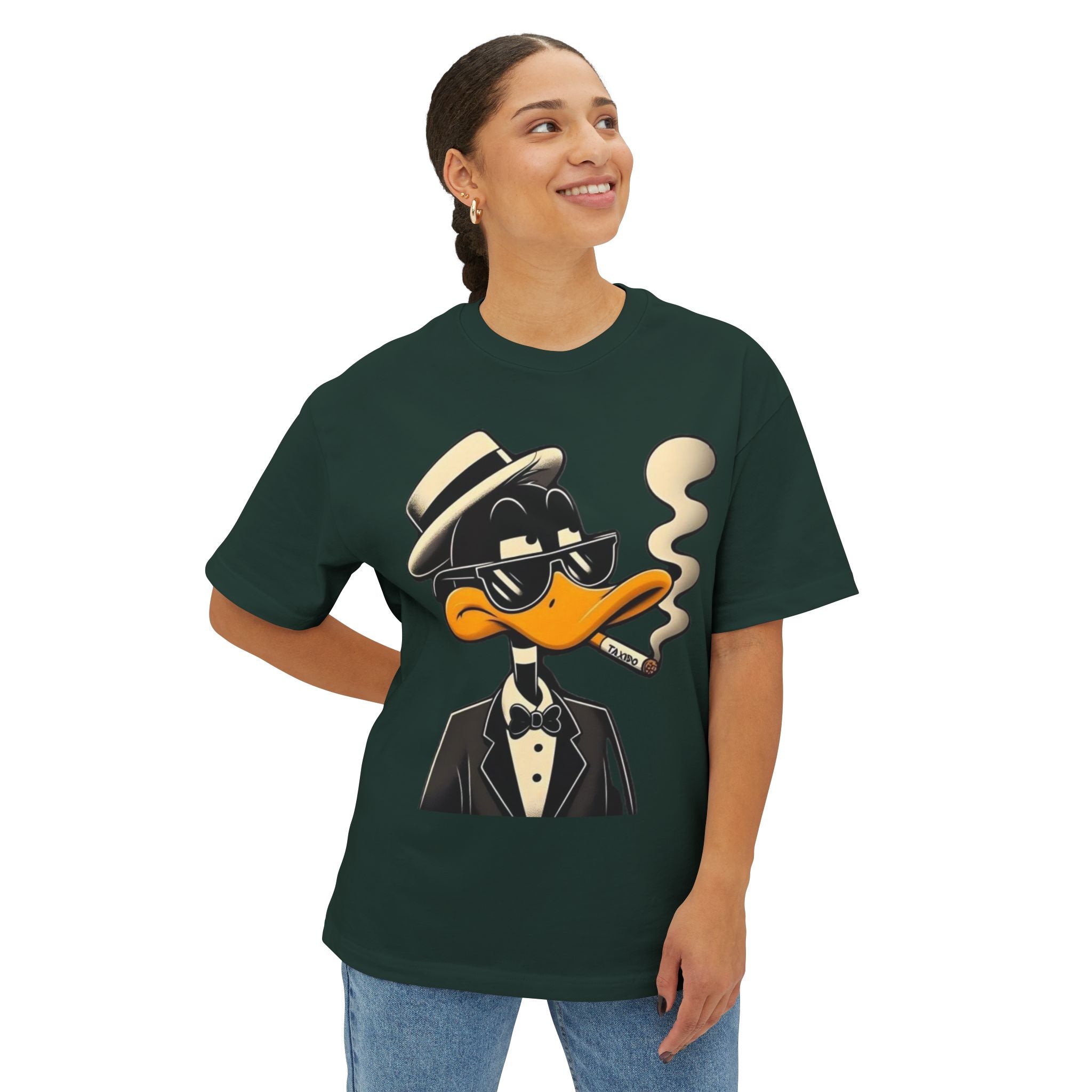 Dapper Duck Graphic Tee — Vintage Cartoon Duck in Suit & Cigar