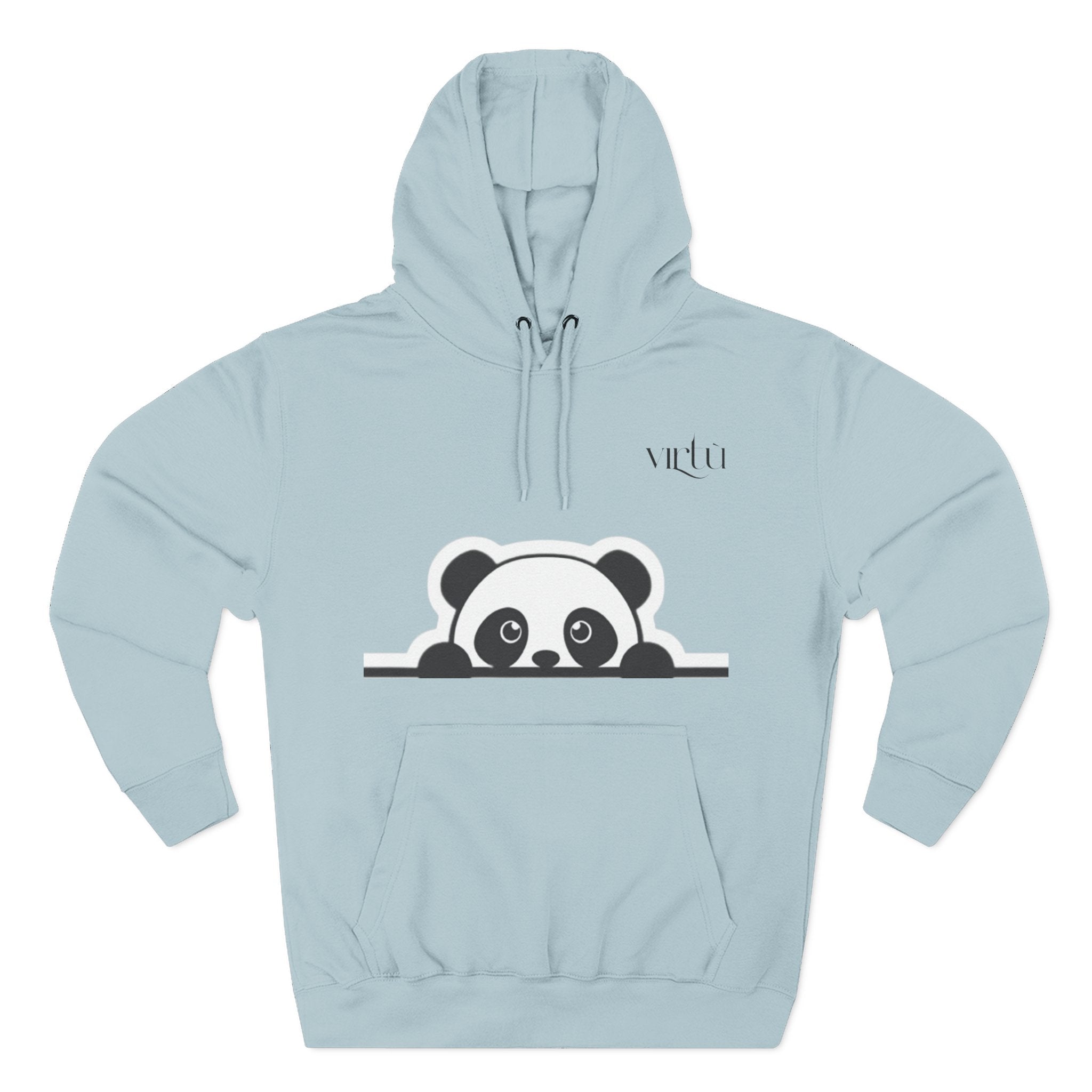 Panda Peek Hoodie — Cute Peeking Panda Fleece Pullover