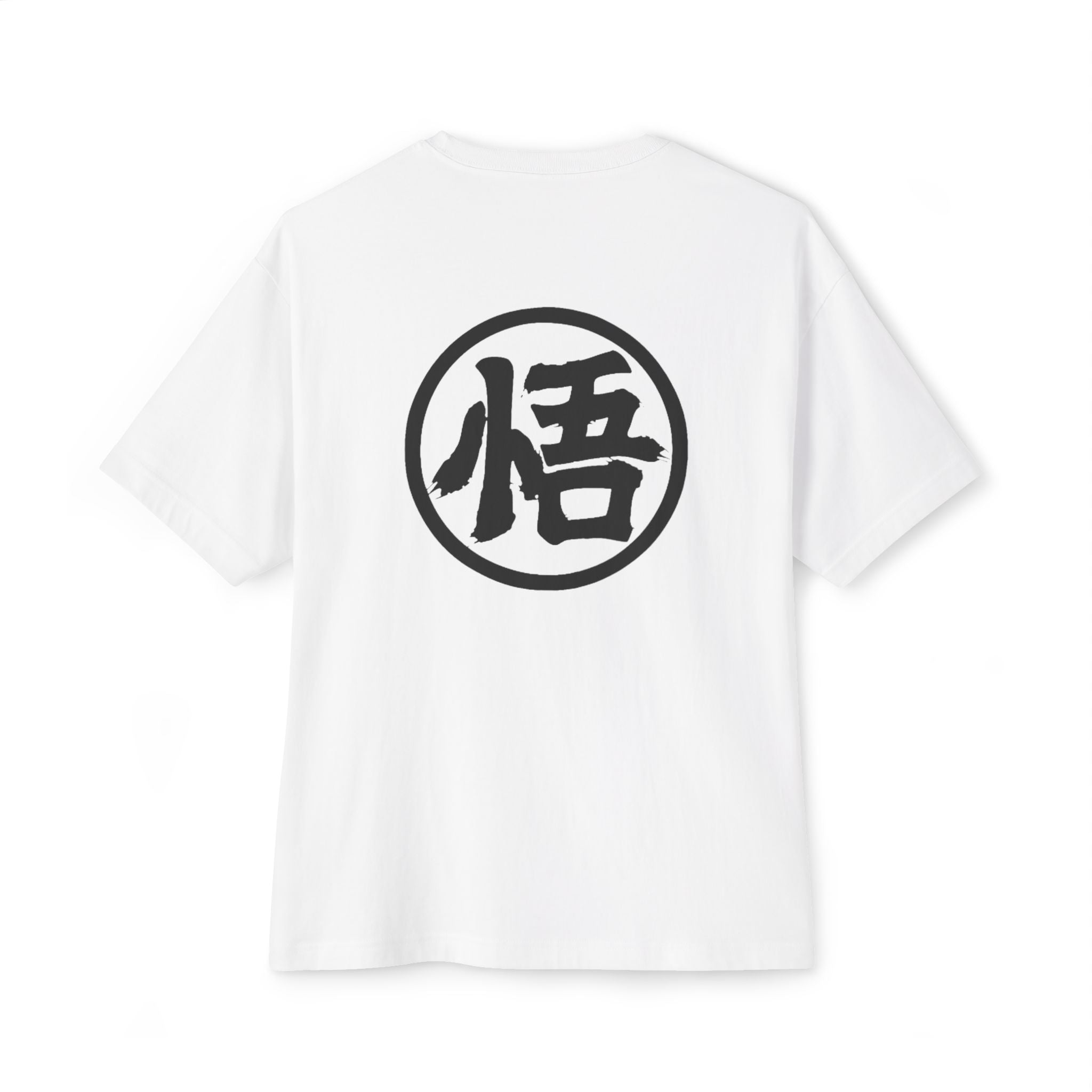 Goku Costume Ripped Chest Tee — Dragon Ball Z Martial Arts Symbol Shirt