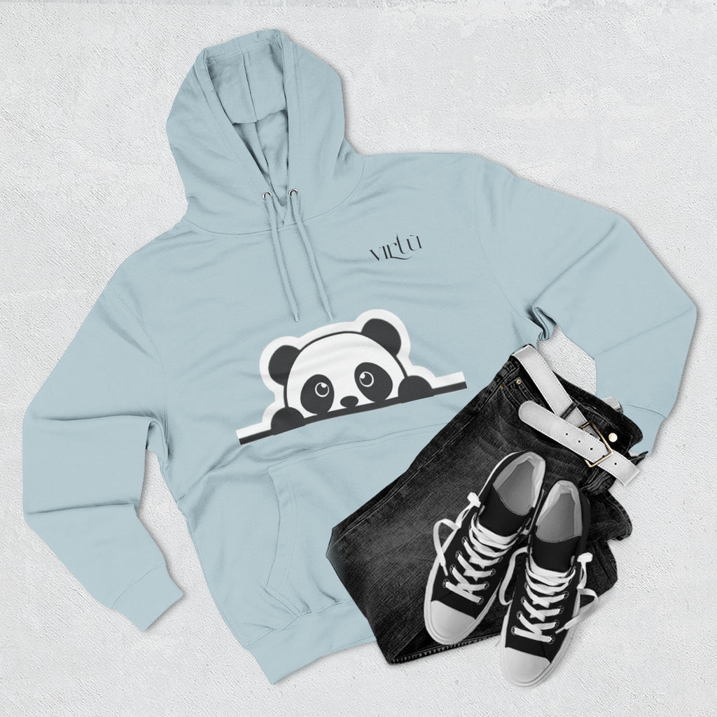 Panda Peek Hoodie — Cute Peeking Panda Fleece Pullover